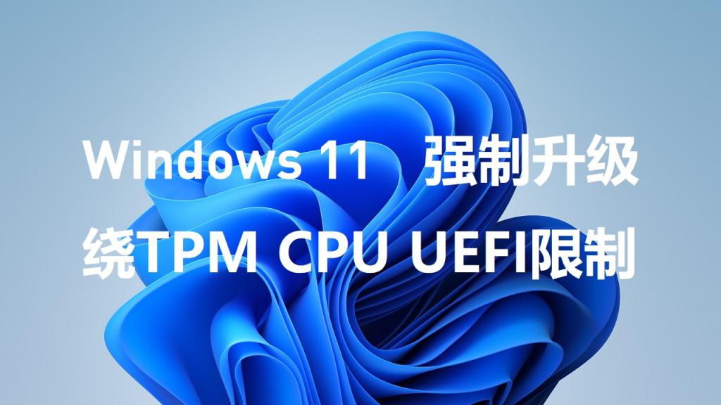 如何Win11绕过硬件限制，强制升级！！TPM CPU UEFI